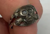 Original Waffen-SS/Heer/LW kantine ring - ww2 (Sølv)