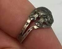 Original Waffen-SS/Heer/LW kantine ring - ww2 (Sølv)