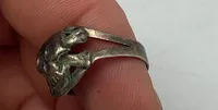 Original Waffen-SS/Heer/LW kantine ring - ww2 (Sølv)