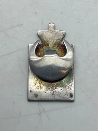 Originalt Georg Jensen kongemærke, sterlingsølv og emalje - 1870-1945
