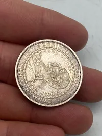 Original 2 kr Erindringsmønt 1906 - sølv (15 gram)