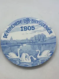 2 stk originale plaketter - Forenede bryggerier