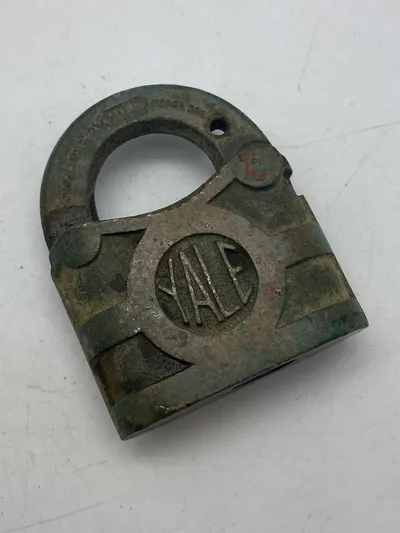 Original Yale messinghængelås fra 1930’erne