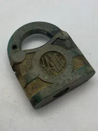 Original Yale messinghængelås fra 1930’erne