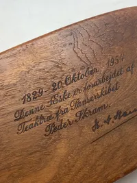 Sjælden æske lavet af teaktræ fra panserskibet Peder Skram 1829-1954