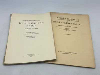 De slesvigske krige 1848-50, og deres befæstningsanlæg og stillinger