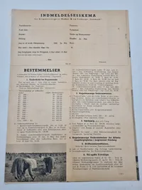 Originalt hvervehæfte frikorps Danmark