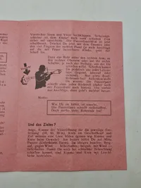 Original WW2 Panzerfaust instruktions seddel