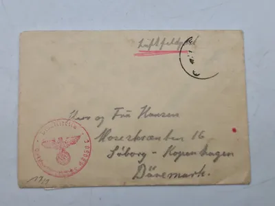 Originalt SS feltpost fra dansk frivillig WW2