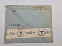 Originalt SS feltpost fra dansk frivillig WW2, censur