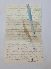 Originalt SS feltpost fra dansk frivillig WW2, censur