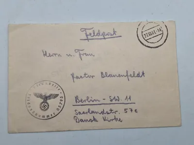 Originalt SS feltpost fra dansk frivillig WW2