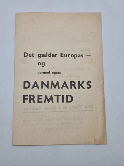 Originalt hvervehæfte frikorps Danmark