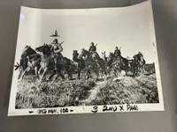 Originalt Sjælden allieret WW2 presse foto om Danmark, med tekst bagpå