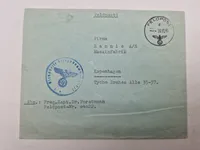 Originalt vernemager brev sendt fra Tyskland til Danmark
