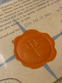 Originalt Inperium Neptuni Regi diplom - udstedt ifbm sejlads med M/S Birgitte Torm