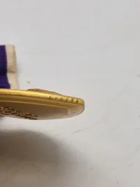 Originalt WW2 purple heart med nummer
