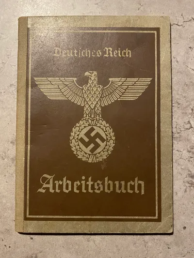 Original tysk Arbeitsbuch - tilhørende Gühnter Müller. Bogen er godt udfyldt
