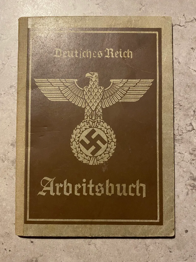 Original tysk Arbeitsbuch - tilhørende Gühnter Müller. Bogen er godt udfyldt