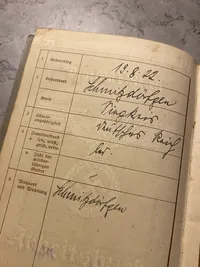 Original tysk Arbeitsbuch - tilhørende Gühnter Müller. Bogen er godt udfyldt