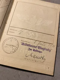 Original tysk Arbeitsbuch - tilhørende Gühnter Müller. Bogen er godt udfyldt