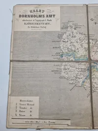 Antikt kort over Bornholm 1871