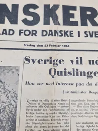 Originale aviser fra Den Danske brigade i Sverige