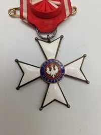 Originalt WW1 POLISH CROSS OF GOD AND PATRIA 1918