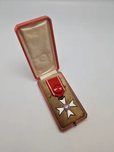 Originalt WW1 POLISH CROSS OF GOD AND PATRIA 1918