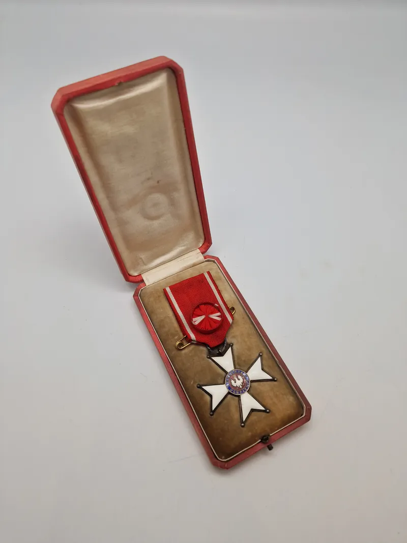 Originalt WW1 POLISH CROSS OF GOD AND PATRIA 1918
