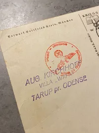 Originalt tysk ww2 postkort - sendt til Odense