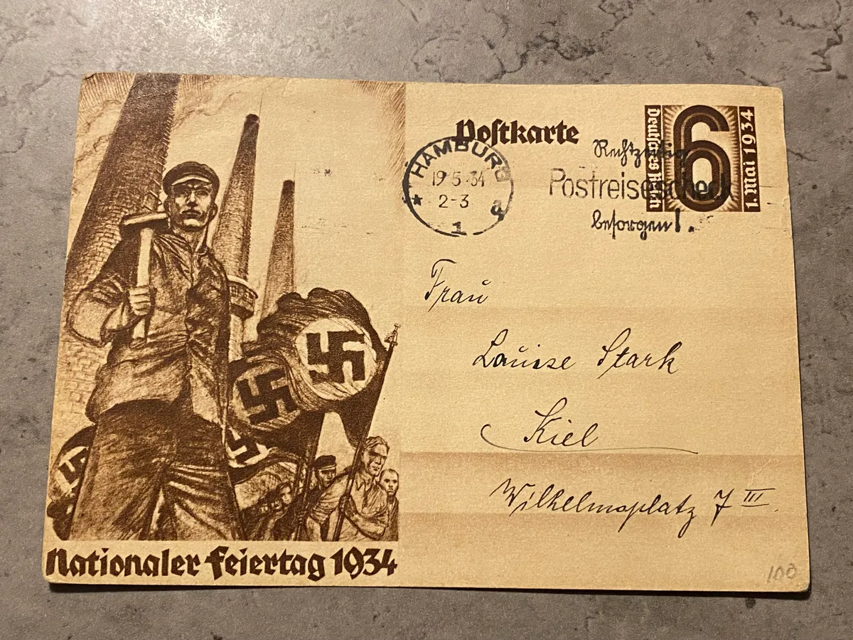 Originalt tysk ww2 postkort