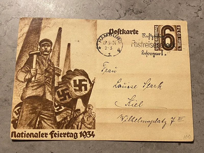 Originalt tysk ww2 postkort