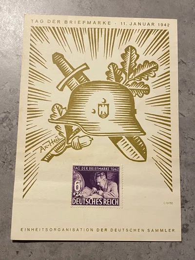 Originalt tysk ww2 postkort