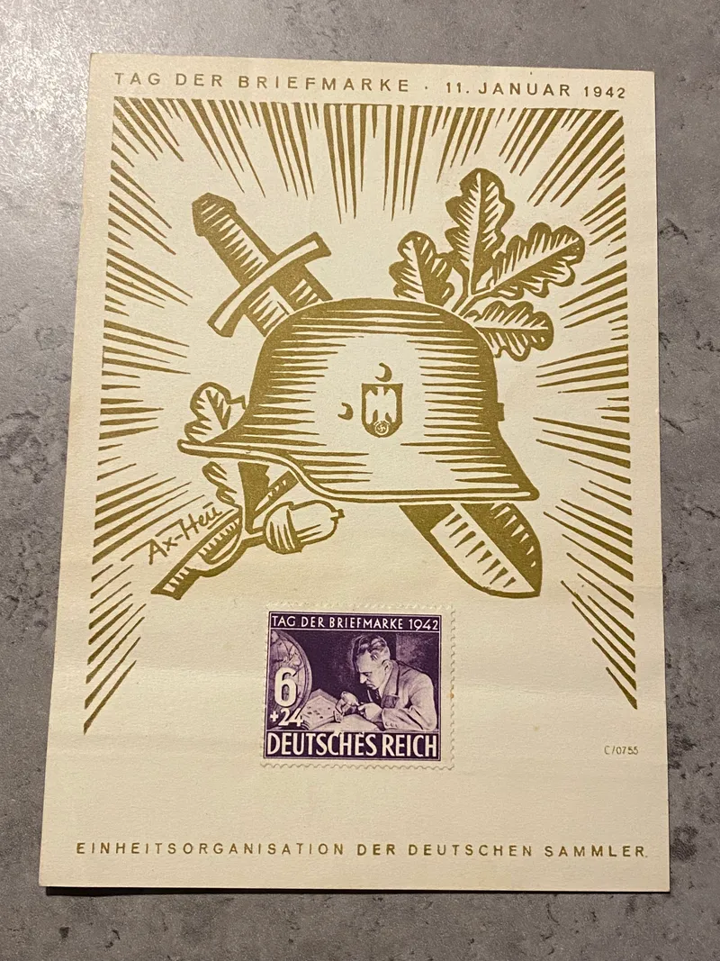 Originalt tysk ww2 postkort