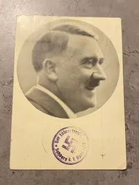 Originalt tysk Adolf Hitler postkort