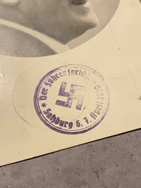 Originalt tysk Adolf Hitler postkort