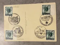 Originalt tysk Adolf Hitler postkort
