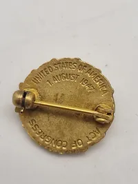 originalt WW2 purpel hardt lot bla. pin givet til efterladte