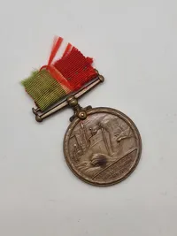 Original Engelsk navngiven Merchant navy WW1 medalje