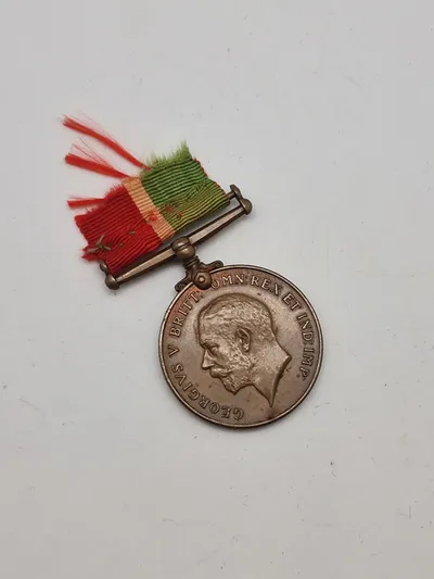 Original Engelsk navngiven Merchant navy WW1 medalje