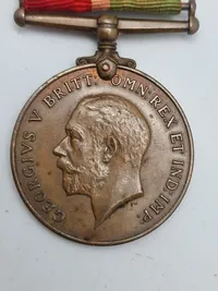 Original Engelsk navngiven Merchant navy WW1 medalje