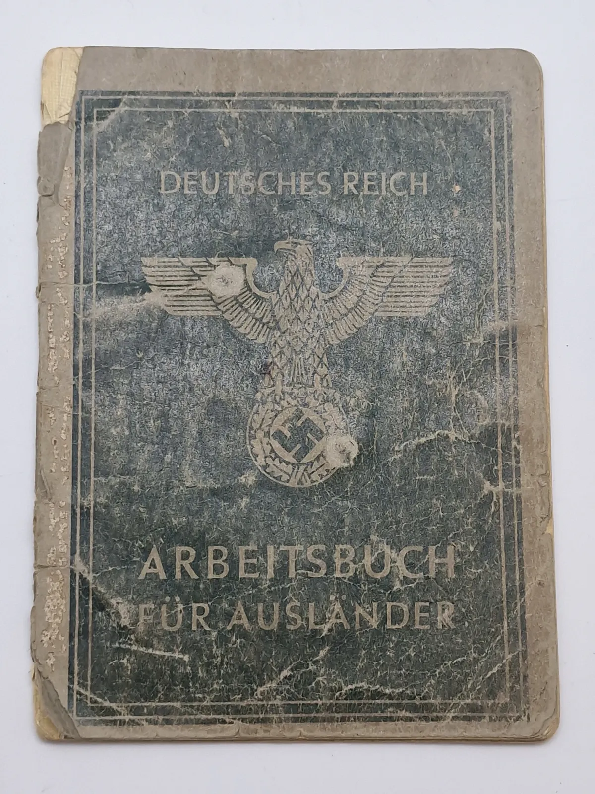 Original arbejdsbog fra Dansk tysklandsarbejder