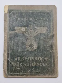 Original arbejdsbog fra Dansk tysklandsarbejder