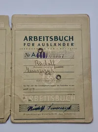 Original arbejdsbog fra Dansk tysklandsarbejder