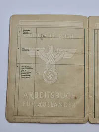 Original arbejdsbog fra Dansk tysklandsarbejder