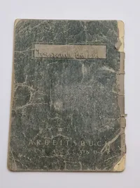 Original arbejdsbog fra Dansk tysklandsarbejder