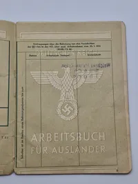 Original arbejdsbog fra Dansk tysklandsarbejder