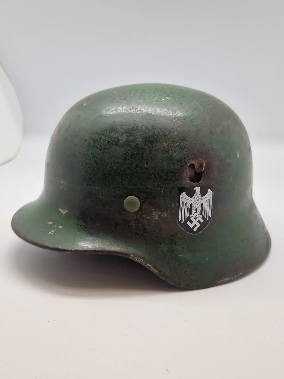 Tysk WW2 hjelm skal orignal resten restaureret