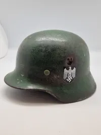 Tysk WW2 hjelm skal orignal resten restaureret